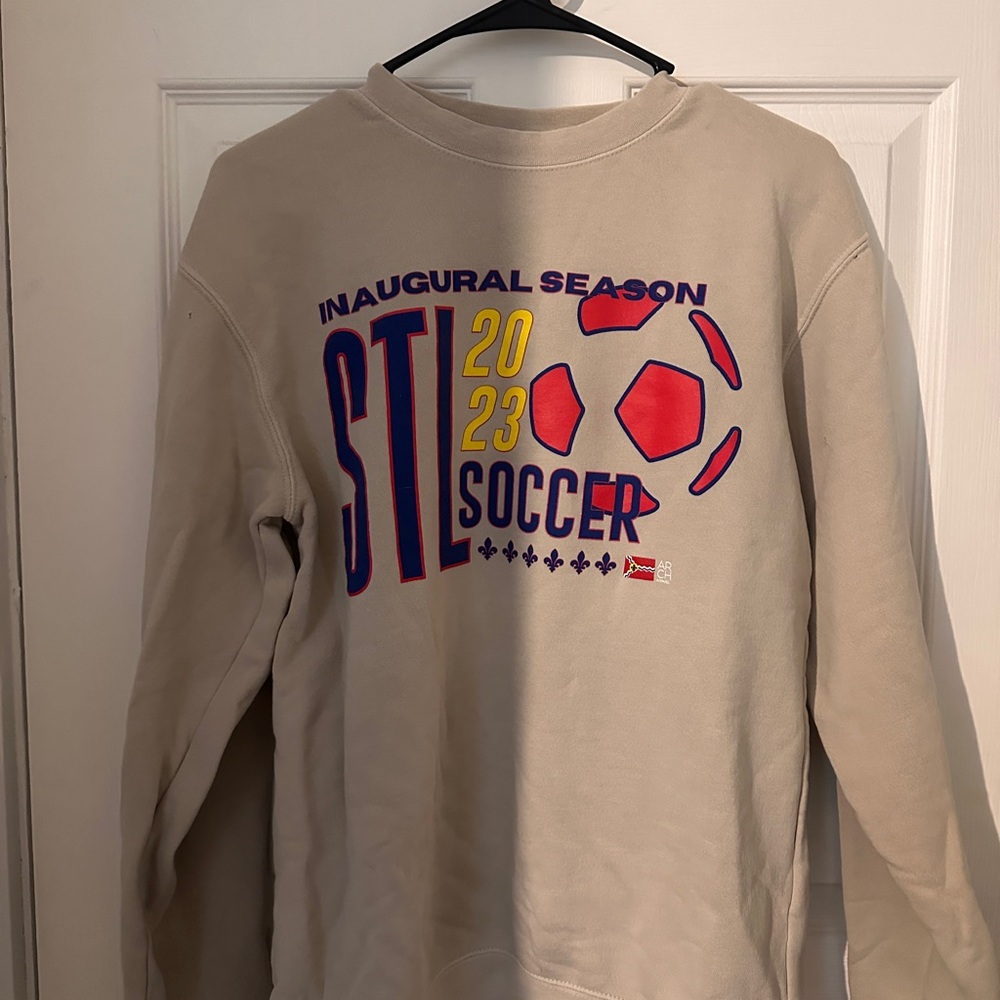 Inaugural Season Soccer Beige Sweater